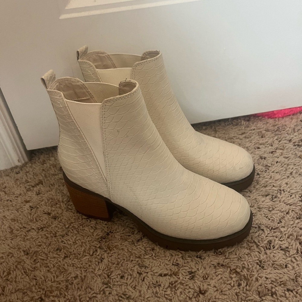white boots